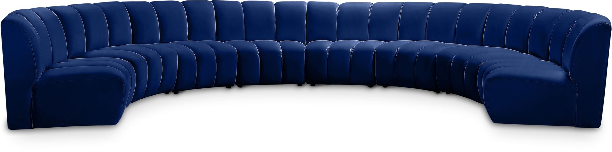 Infinity 183" 8-Piece Boucle Fabric Sectional Sofa