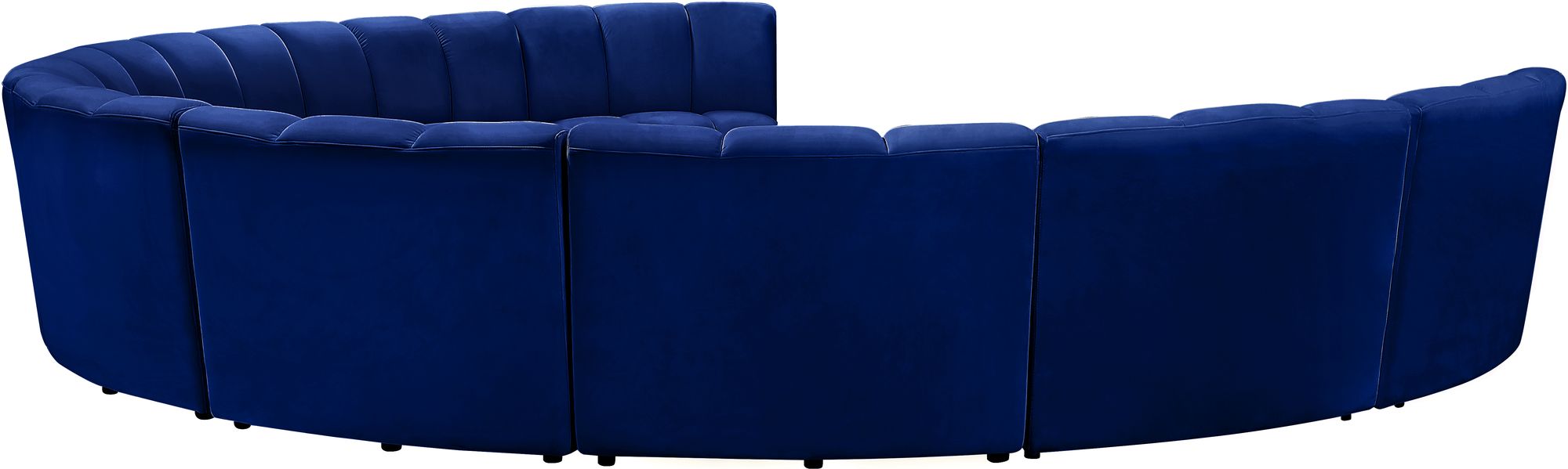 Infinity 183" 9-Piece Velvet Modular Sectional