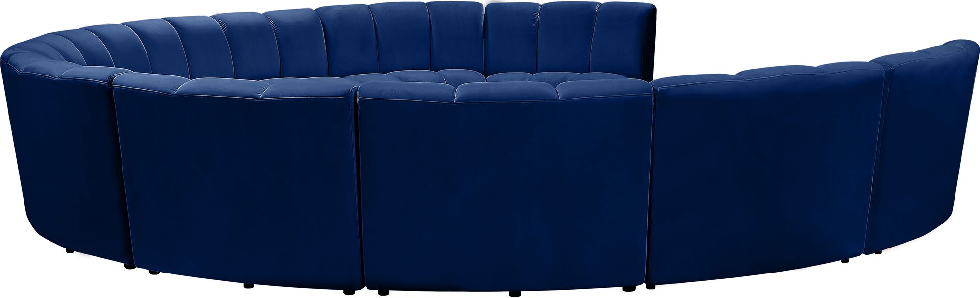 Infinity 183" 10-Piece Velvet Modular Sectional
