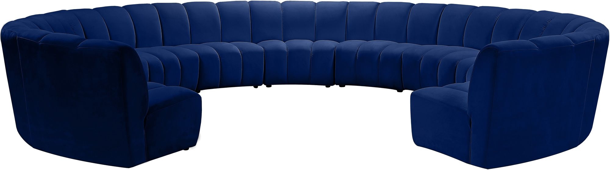 Infinity 183" 11-Piece Boucle Fabric Sectional Sofa