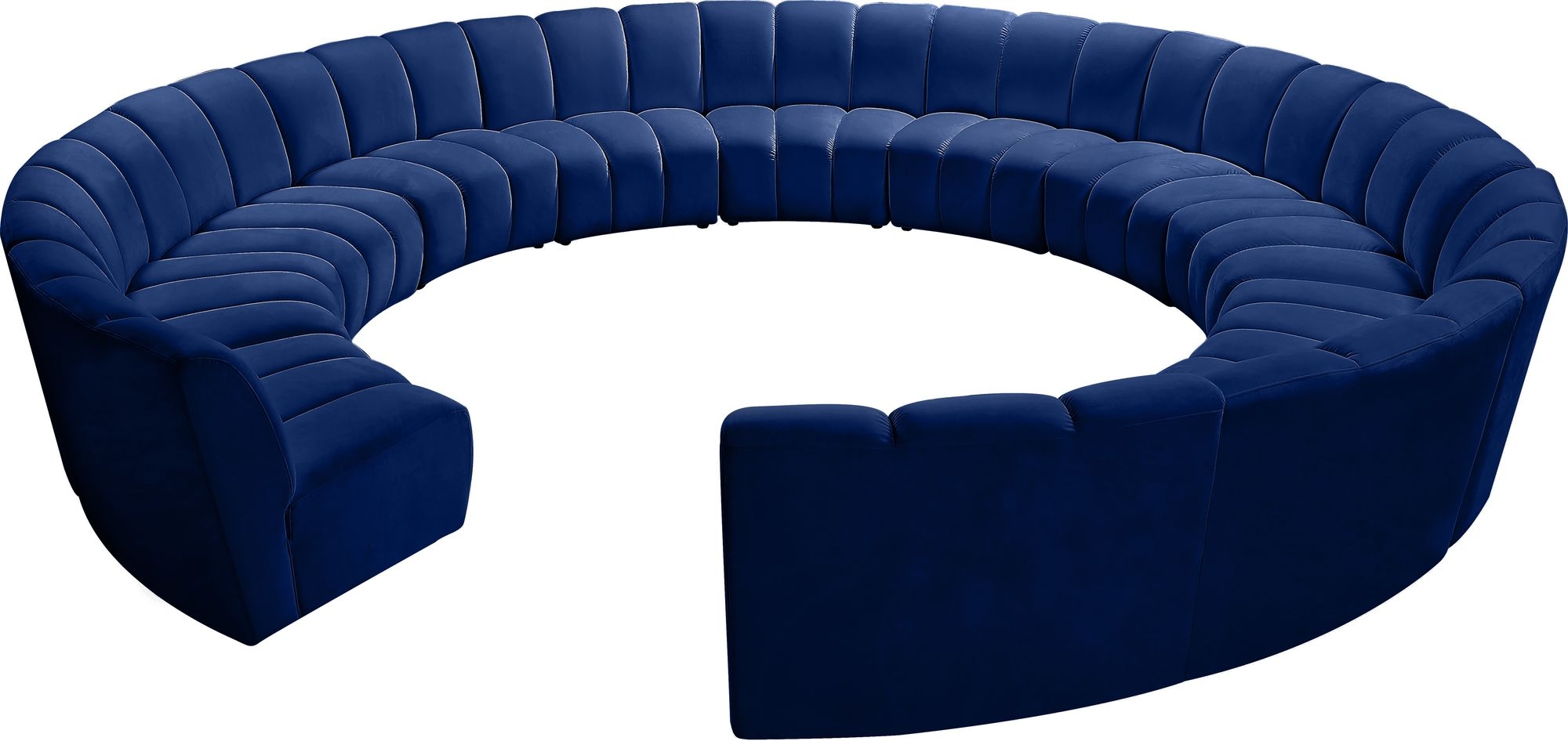 Infinity 183" 12-Piece Boucle Fabric Sectional Sofa