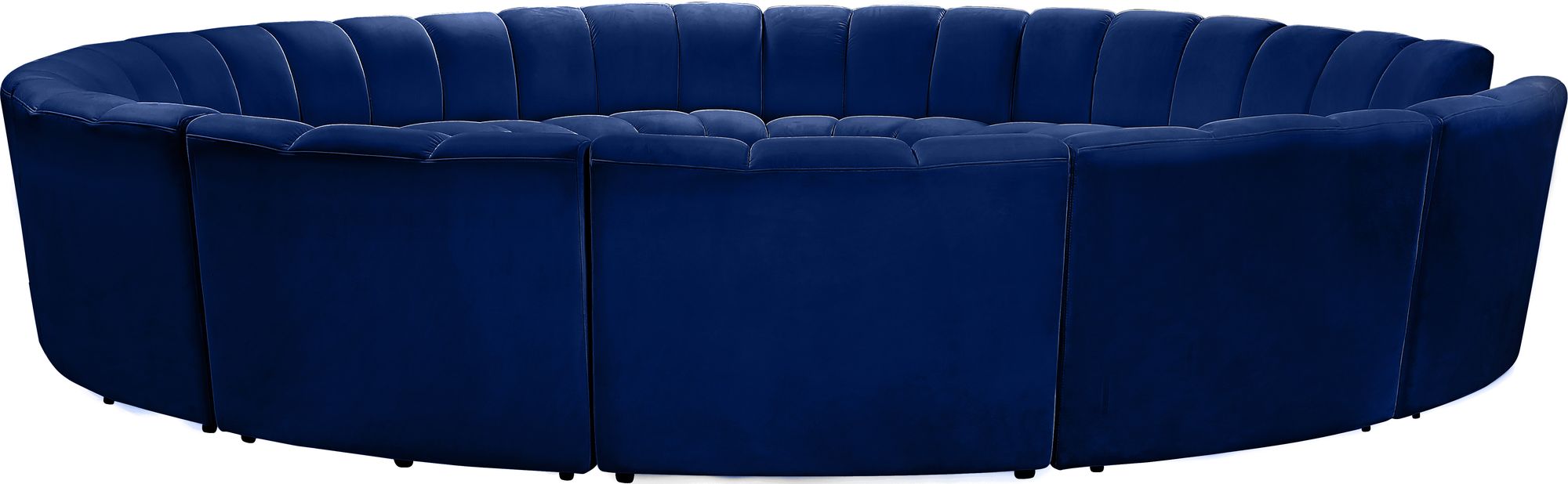 Infinity 183" 12-Piece Velvet Modular Sectional