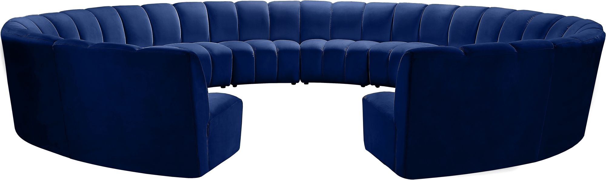 Infinity 183" 12-Piece Boucle Fabric Sectional Sofa