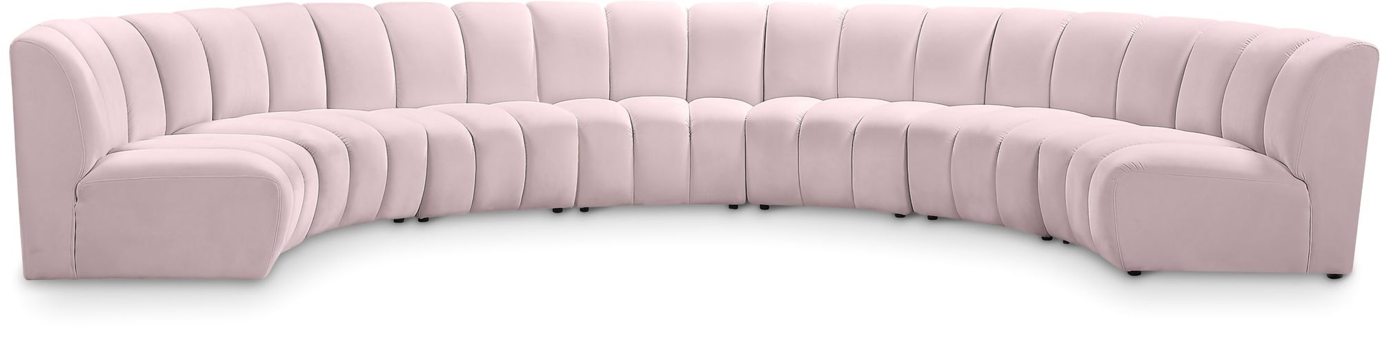 Infinity 183" 7-Piece Boucle Fabric Sectional Sofa