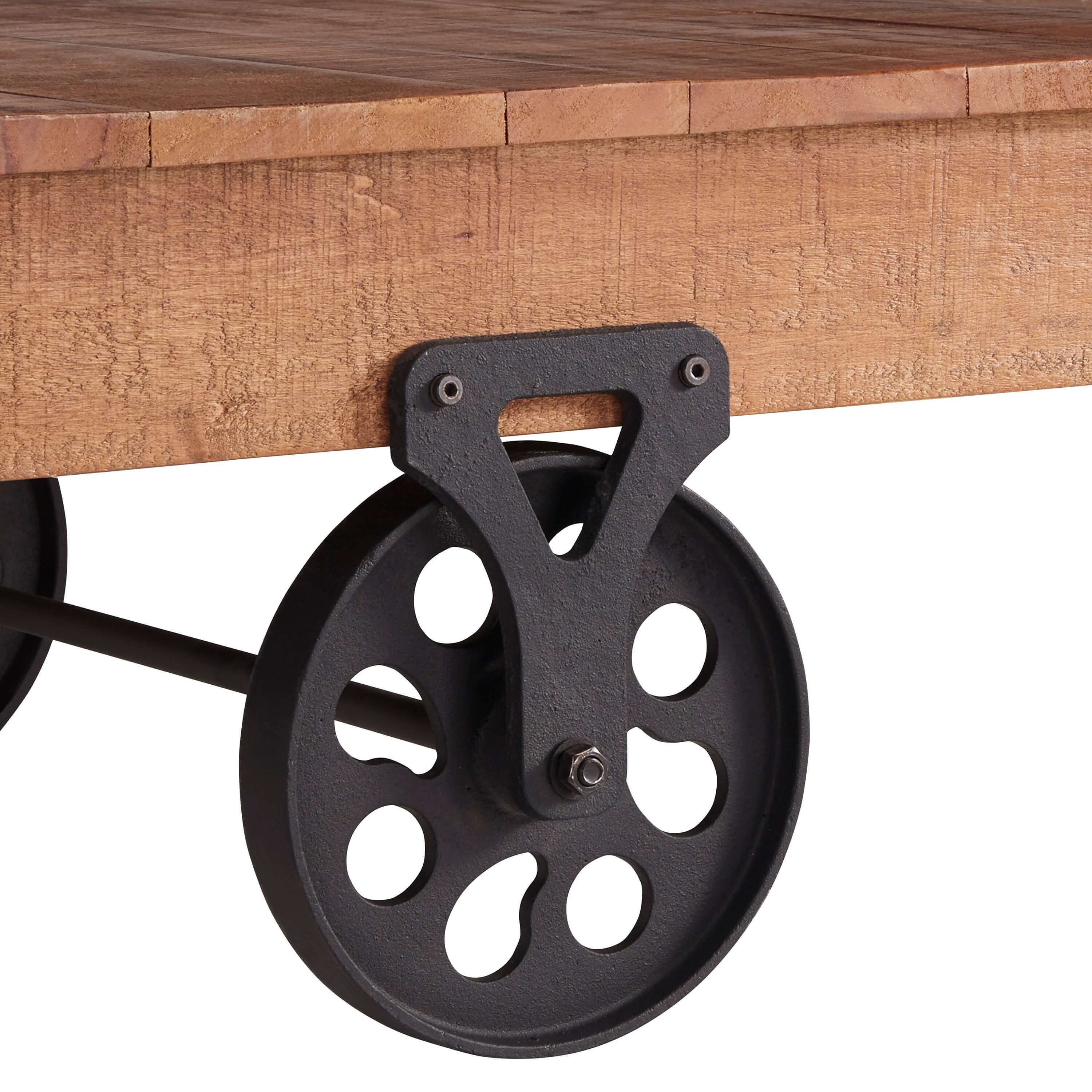 Factory Wood Coffee Table by Homelegance