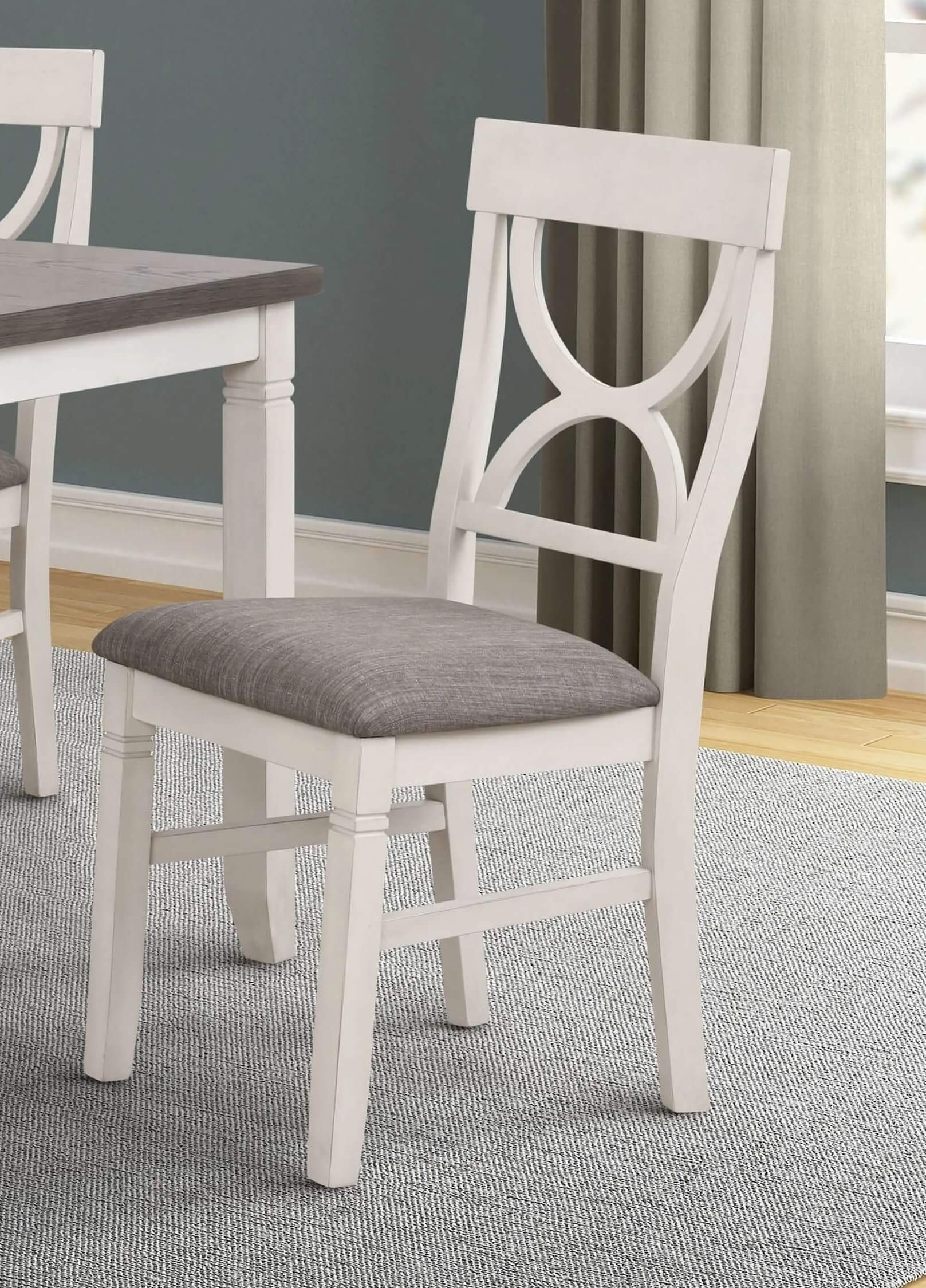 SM 8615 Fabric/Wood Dining Side Chair
