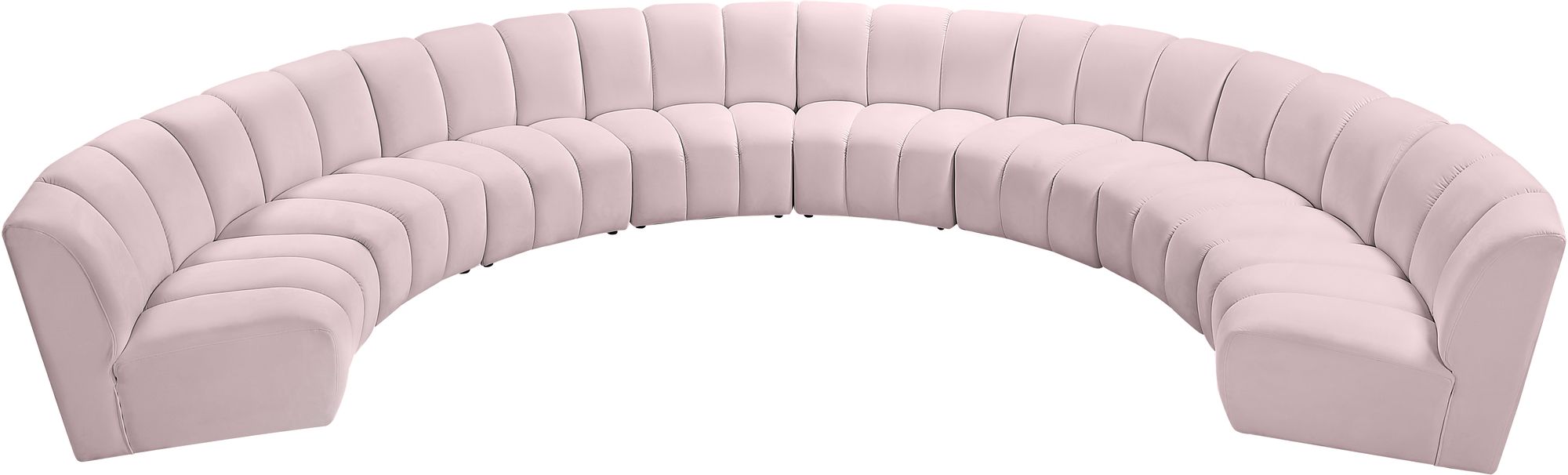 Infinity 183" 8-Piece Velvet Modular Sectional
