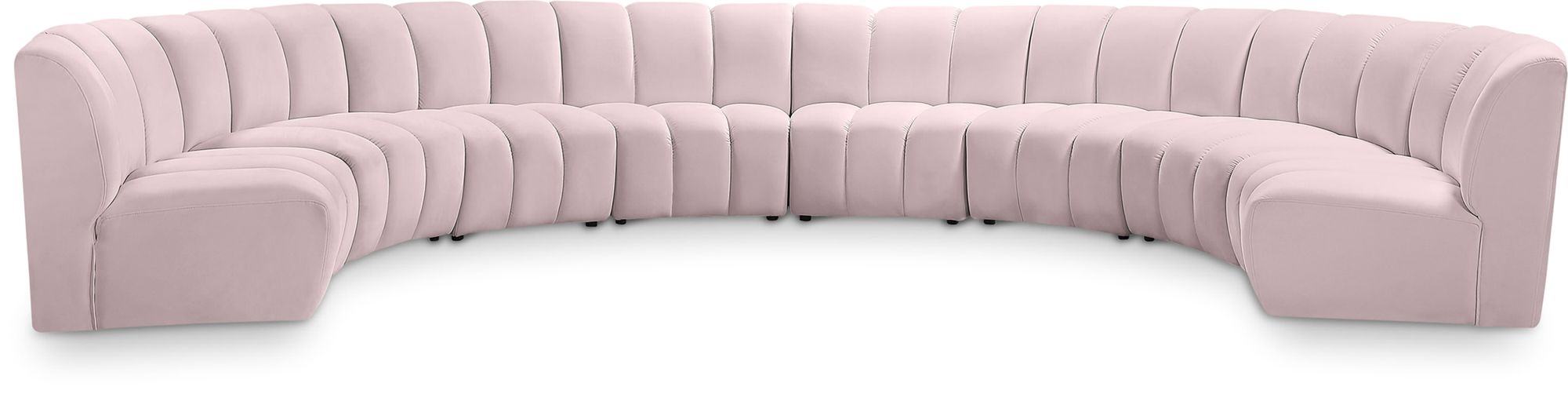 Infinity 183" 8-Piece Boucle Fabric Sectional Sofa