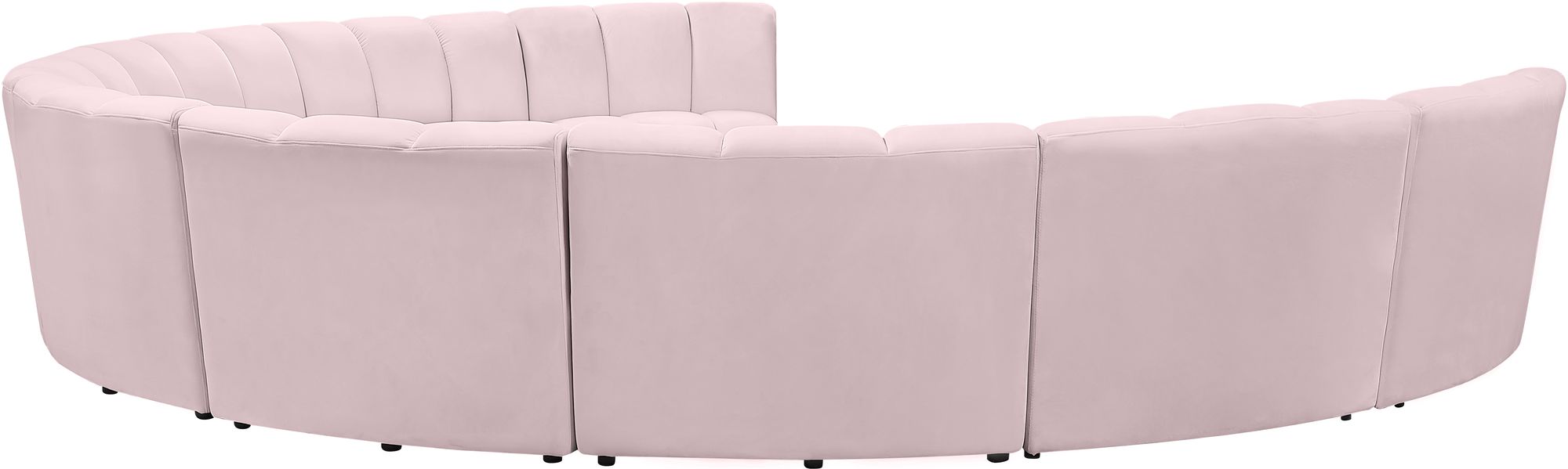 Infinity 183" 9-Piece Velvet Modular Sectional