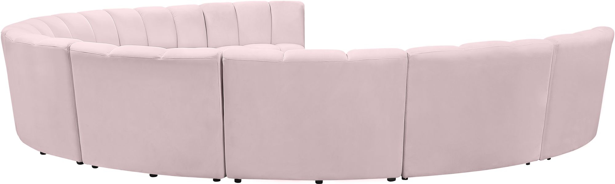 Infinity 183" 9-Piece Boucle Fabric Sectional Sofa