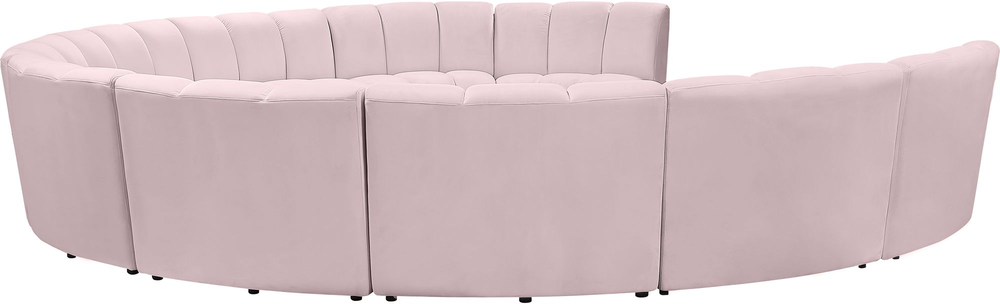 Infinity 183" 10-Piece Velvet Modular Sectional
