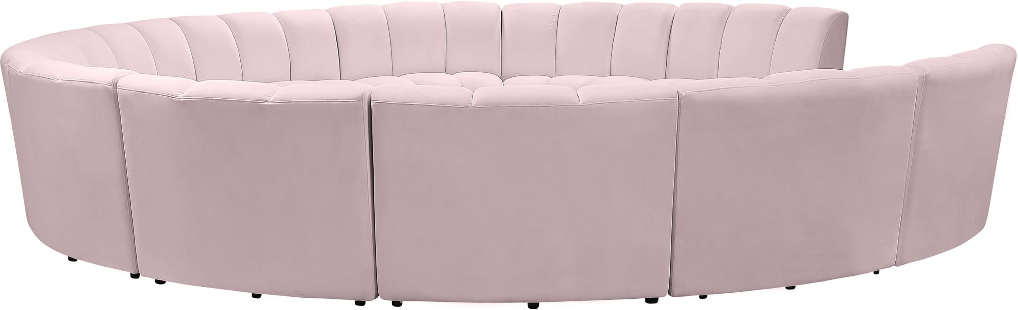 Infinity 183" 11-Piece Boucle Fabric Sectional Sofa