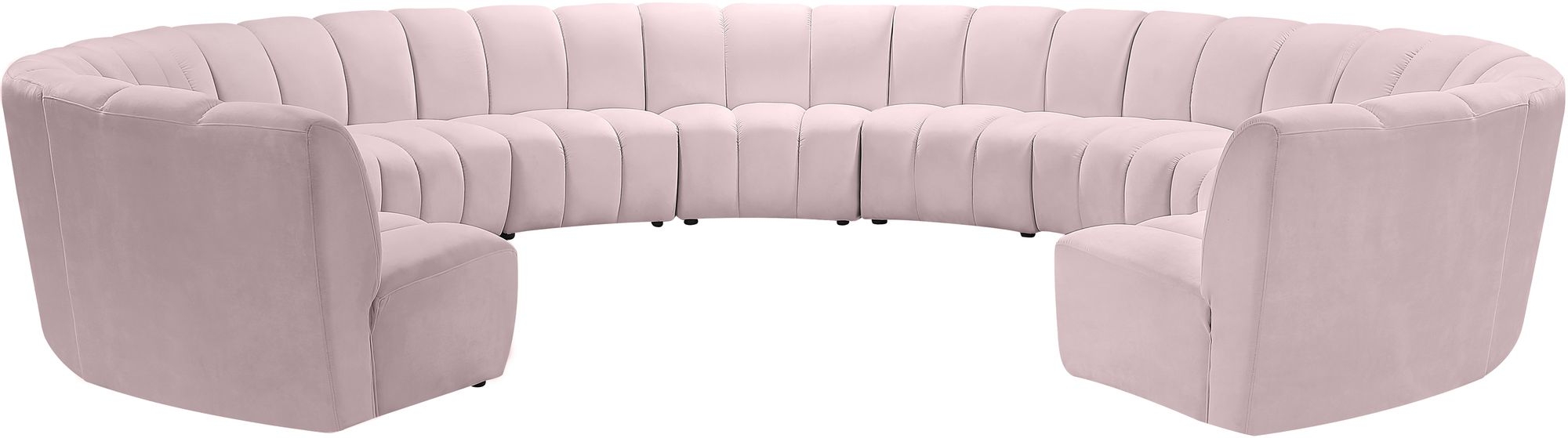 Infinity 183" 11-Piece Boucle Fabric Sectional Sofa