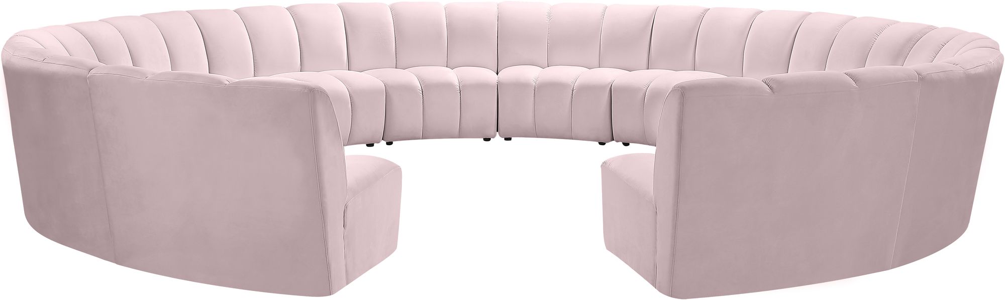 Infinity 183" 12-Piece Velvet Modular Sectional