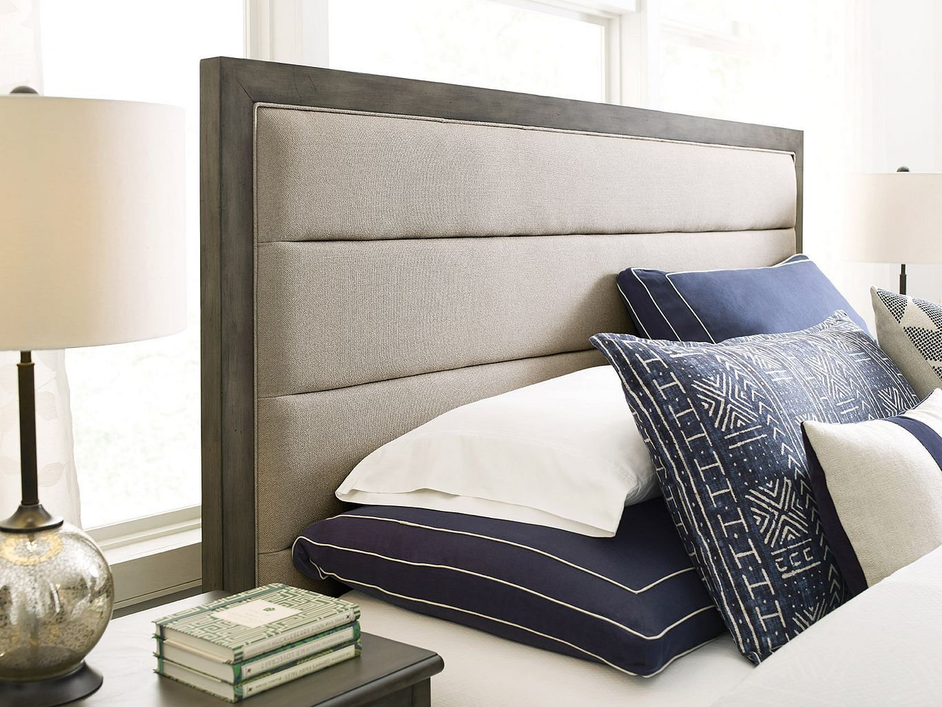 Cascade Ross Fabric/Wood Panel Bed