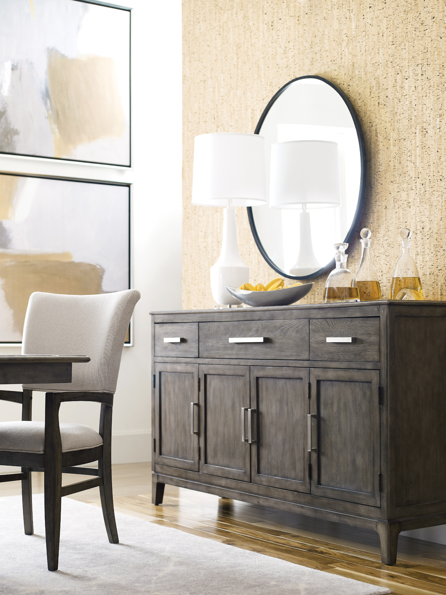 Cascade Murphy Round Wood Dining Room Set