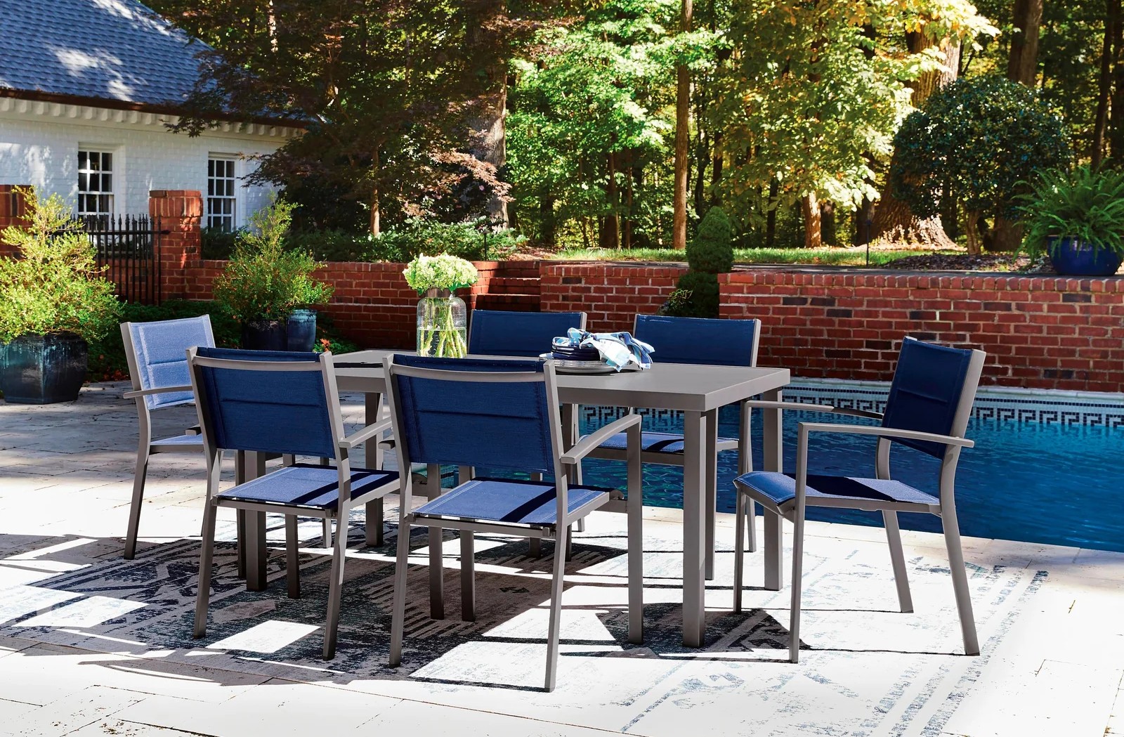 Rocky Creek 4-Piece Aluminum Sling Armchair