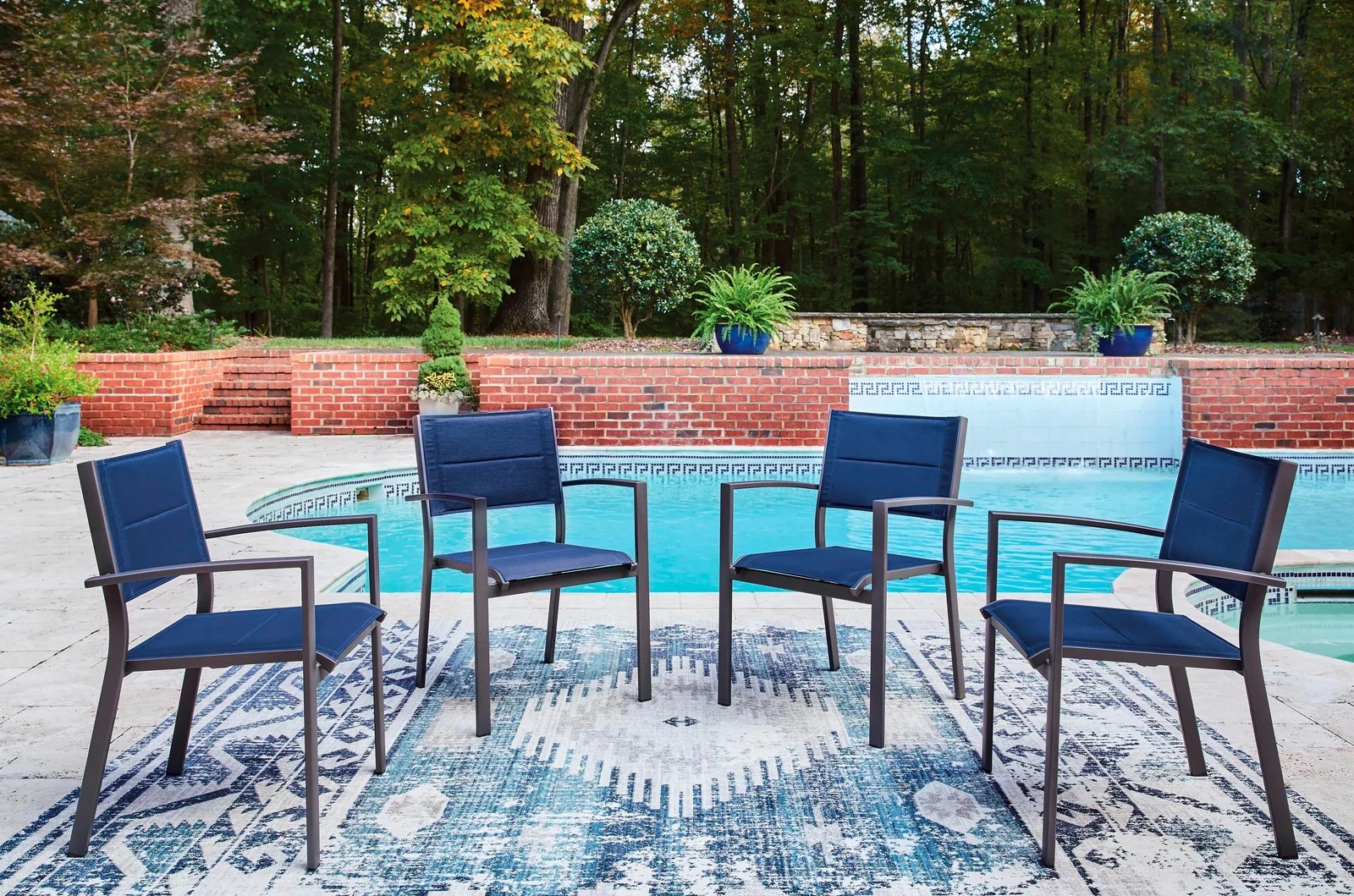 Rocky Creek 4-Piece Aluminum Sling Armchair