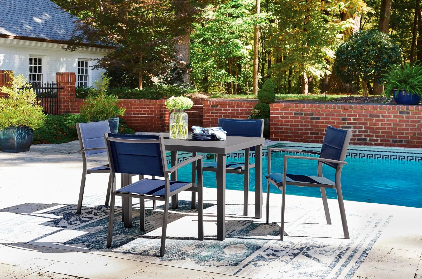 Rocky Creek 4-Piece Aluminum Sling Armchair