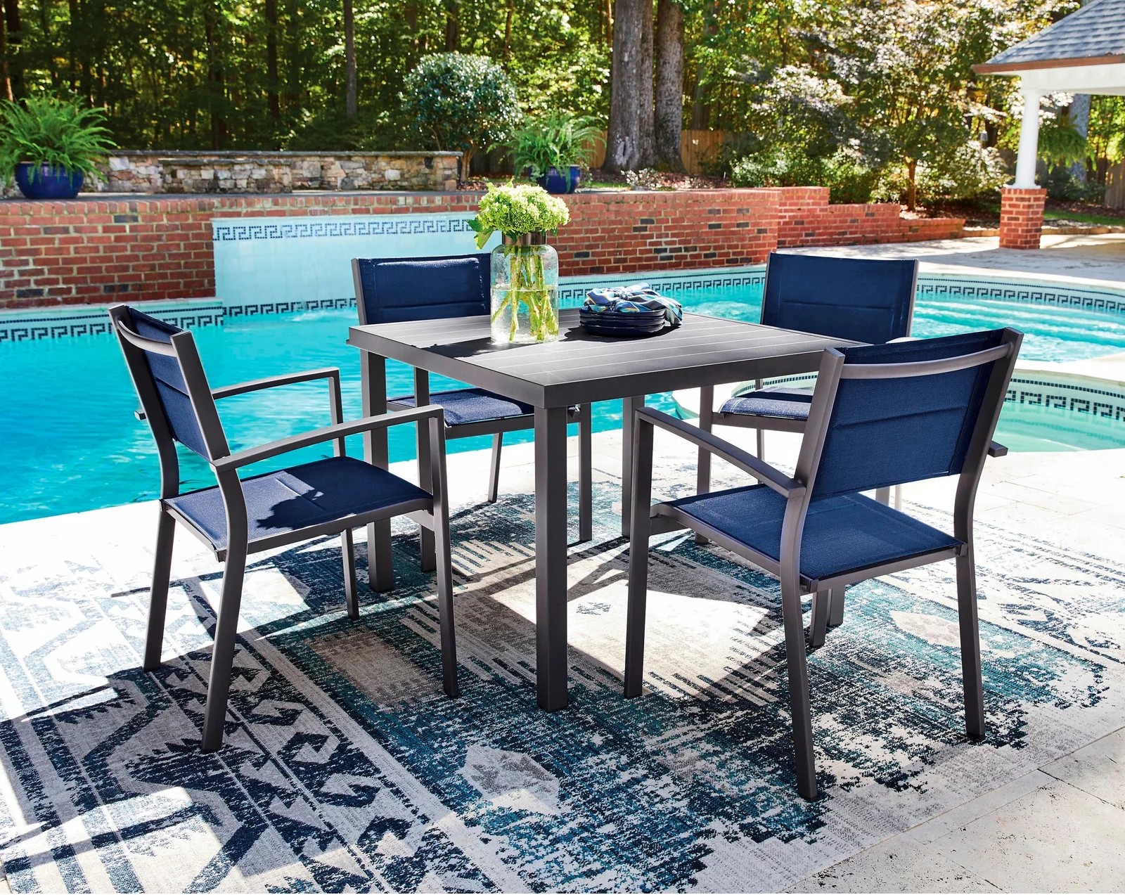 Rocky Creek 4-Piece Aluminum Sling Armchair