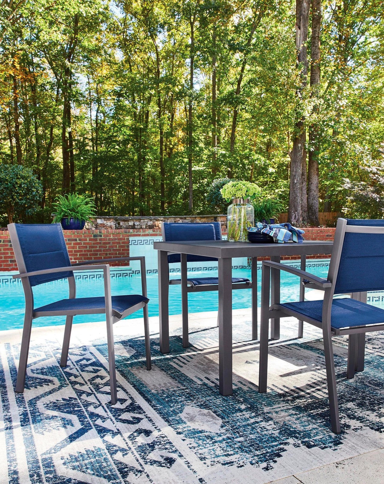 Rocky Creek 4-Piece Aluminum Sling Armchair