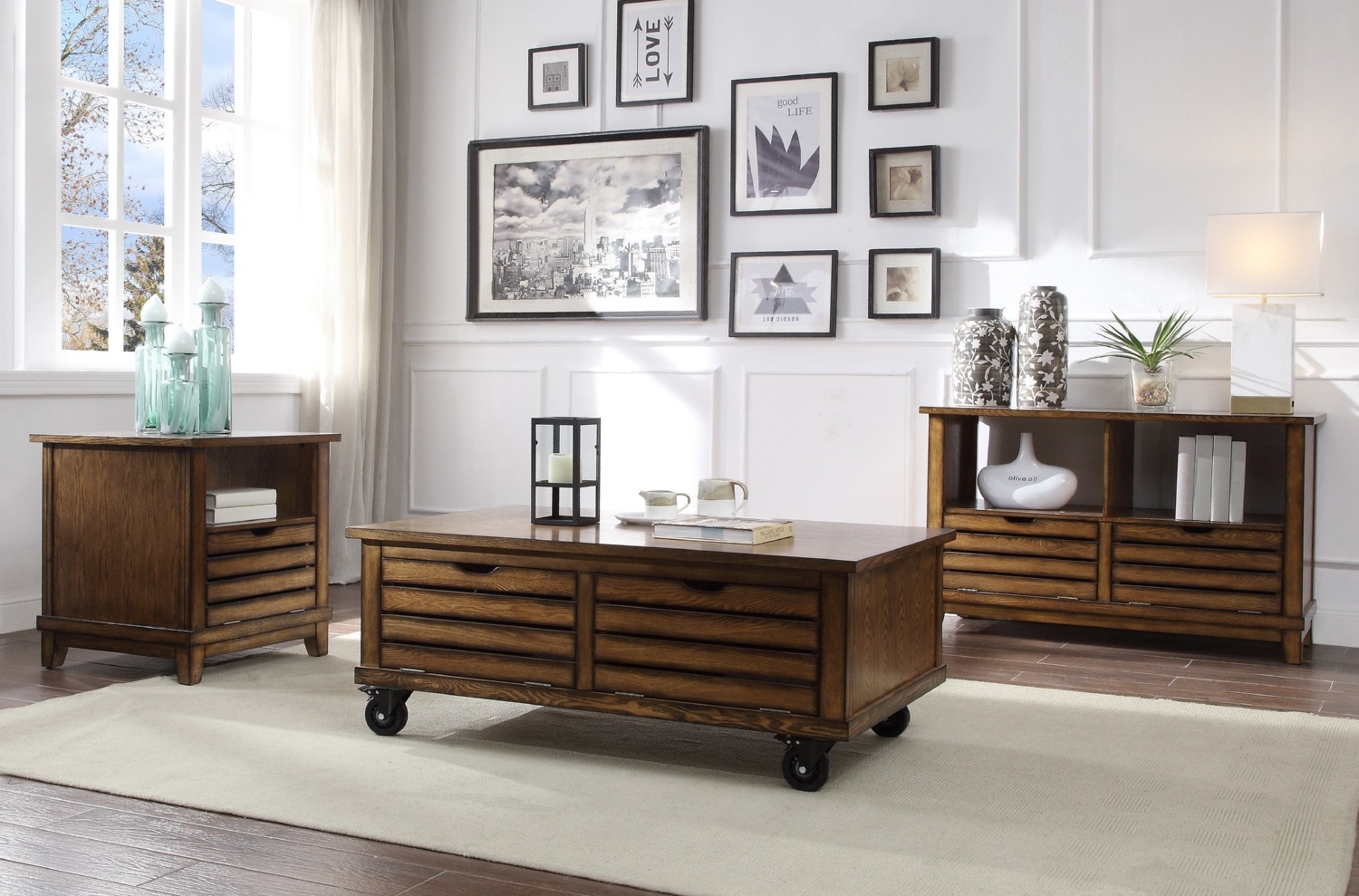 Gabriella Wood Rectangular Sofa Table