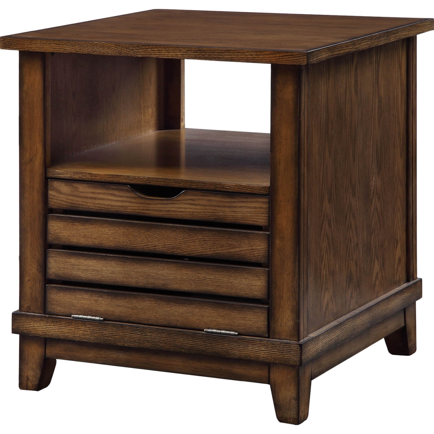 Gabriella Wood Rectangular Storage Coffee Table Set w/Casters