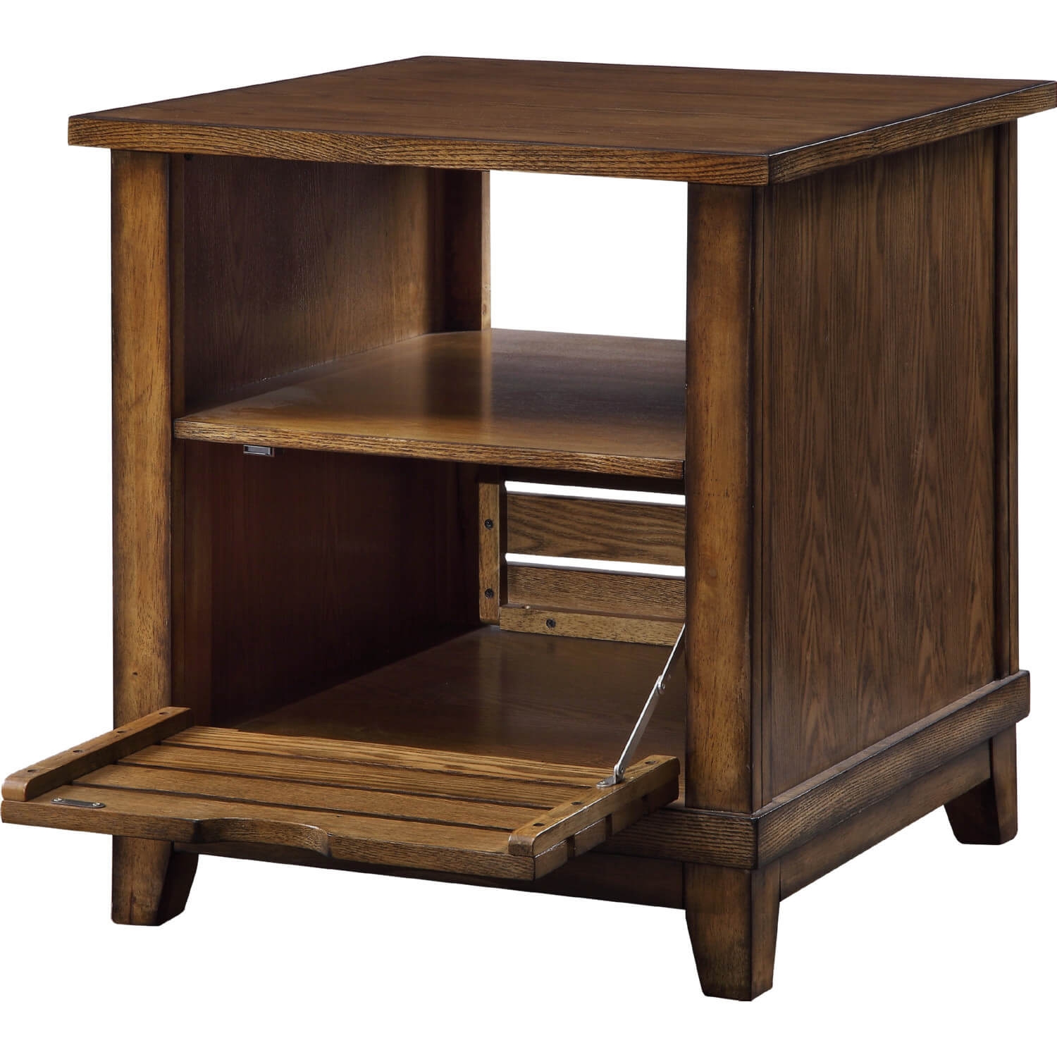 Gabriella Wood Rectangular Storage Coffee Table Set w/Casters