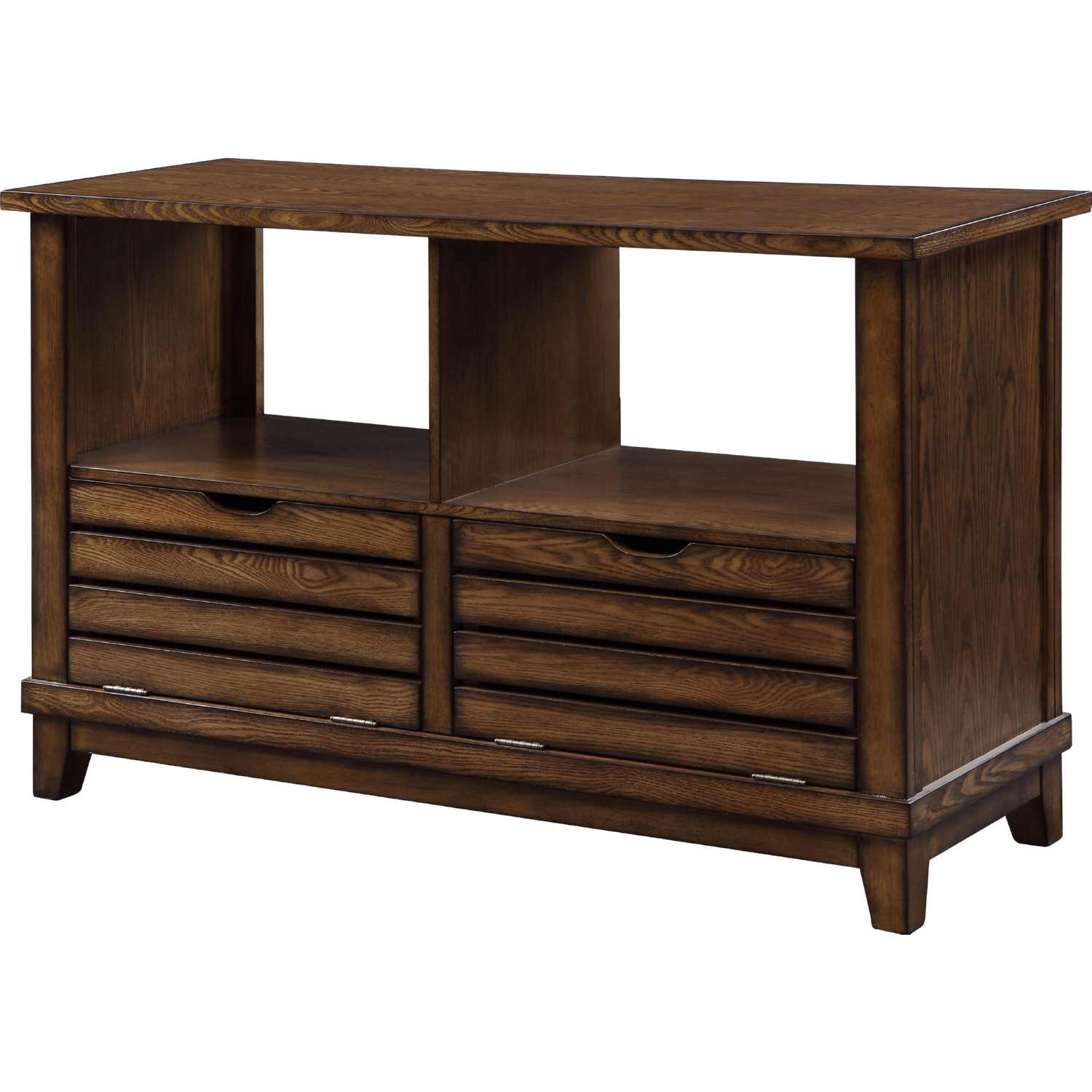 Gabriella Wood Rectangular Storage Coffee Table Set w/Casters
