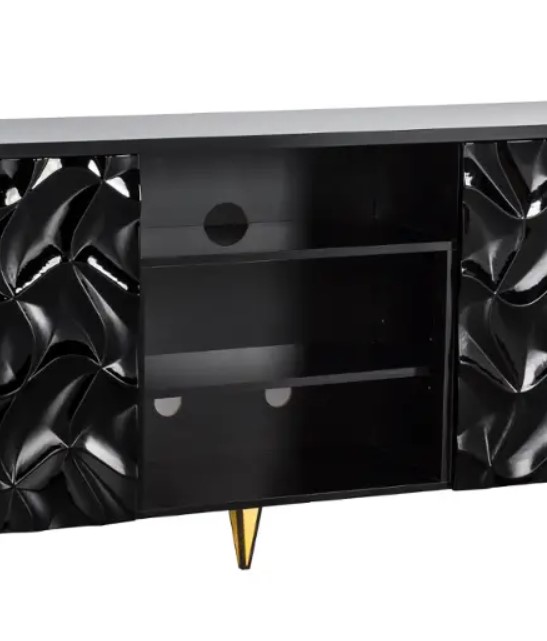 Adrianna 70in Black Tv Console