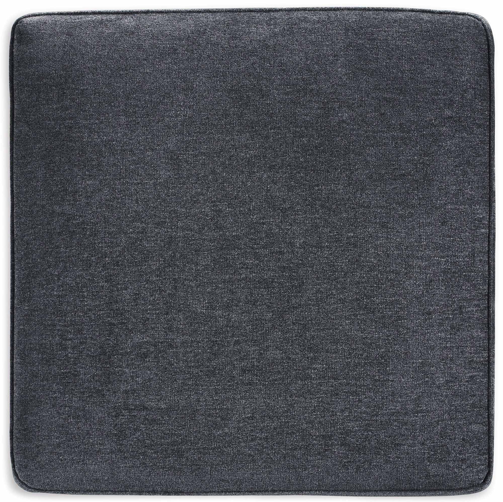 Altari 34" Square Oversized Accent Ottoman - Slate Gray Polyester