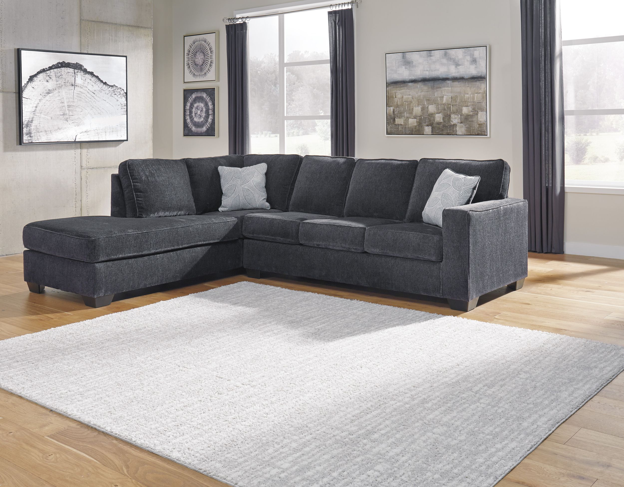 Altari 2-Piece Polyester Sectional with Left Arm Chaise