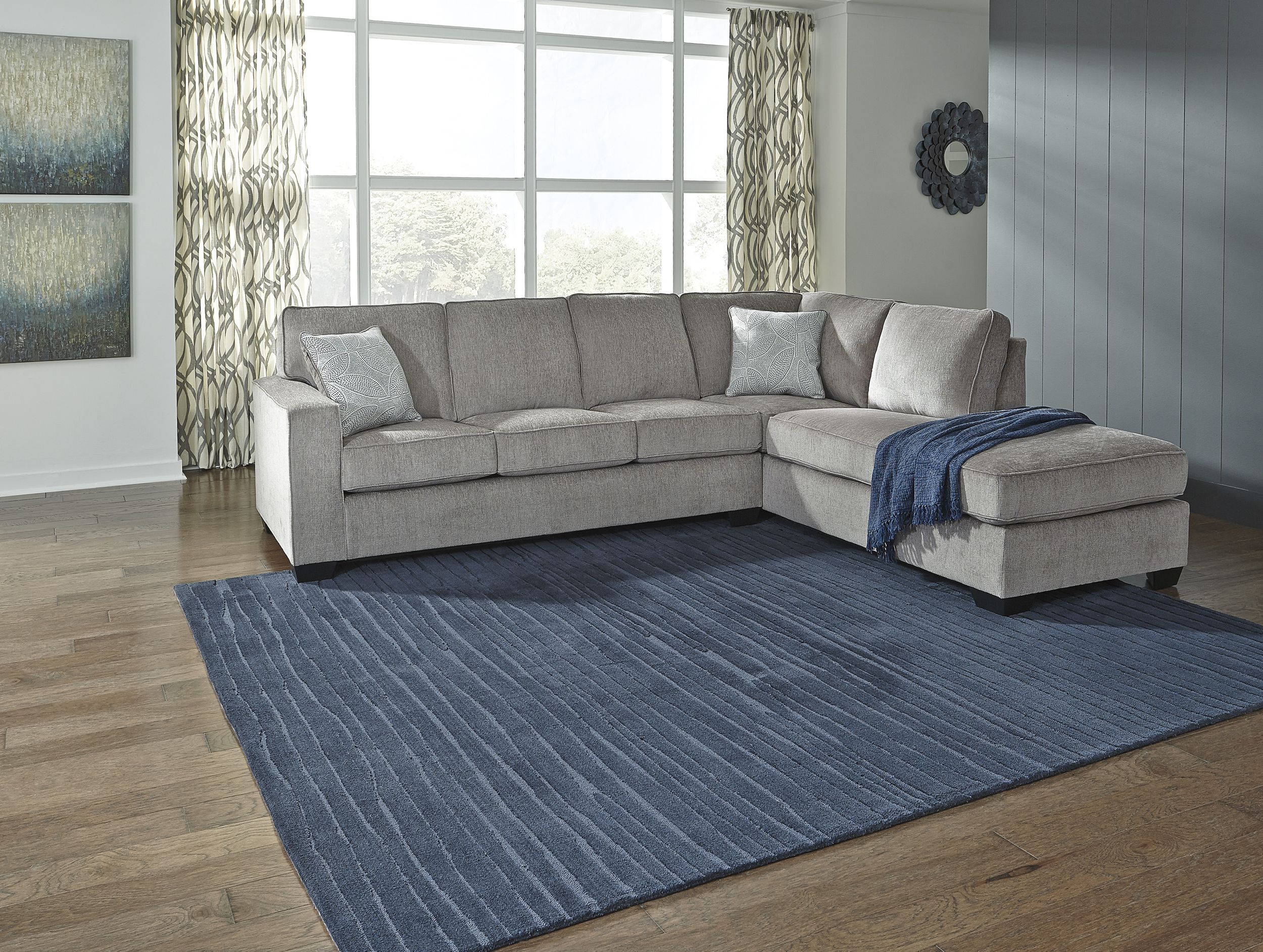 Altari 2-Piece Polyester Sleeper Sectional with Right Arm Chaise