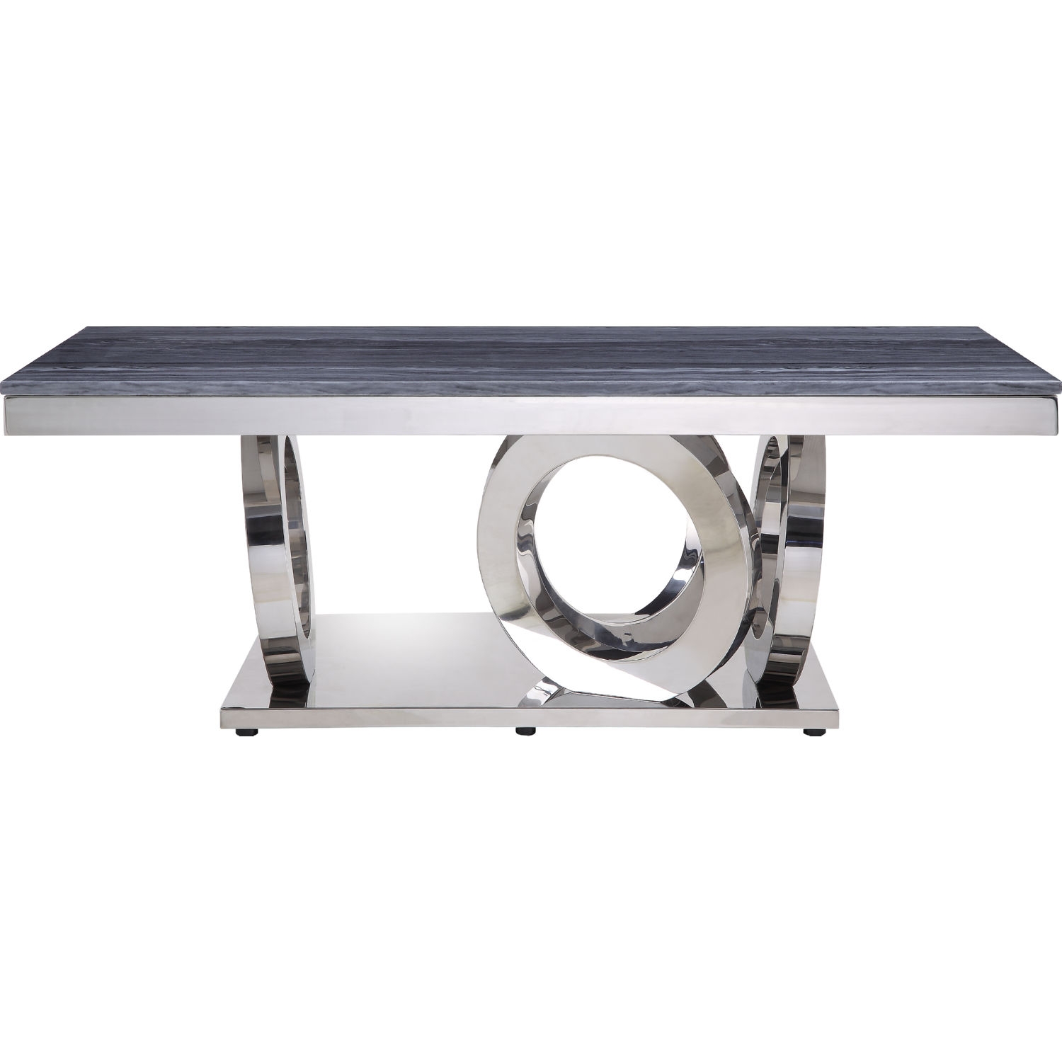 Zasir Faux Marble Rectangular Coffee Table Set