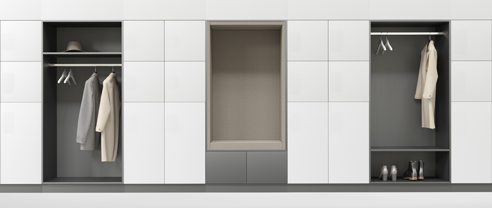 Choice Office Single Row Locker w/1 Big & 2 Small Lockable Doors, Electronic Hidden RFID Lock