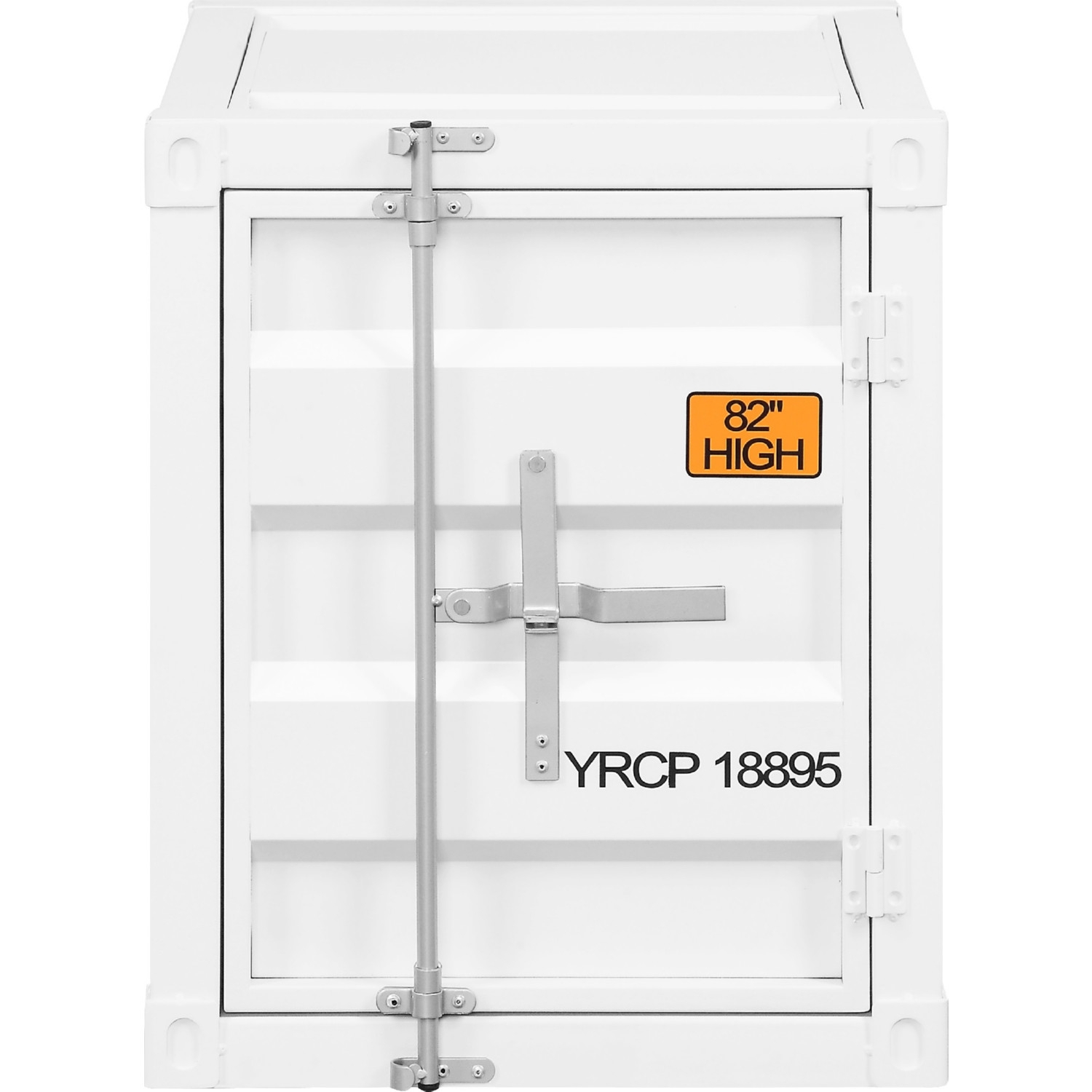 Cargo Metal Square End Table w/Door