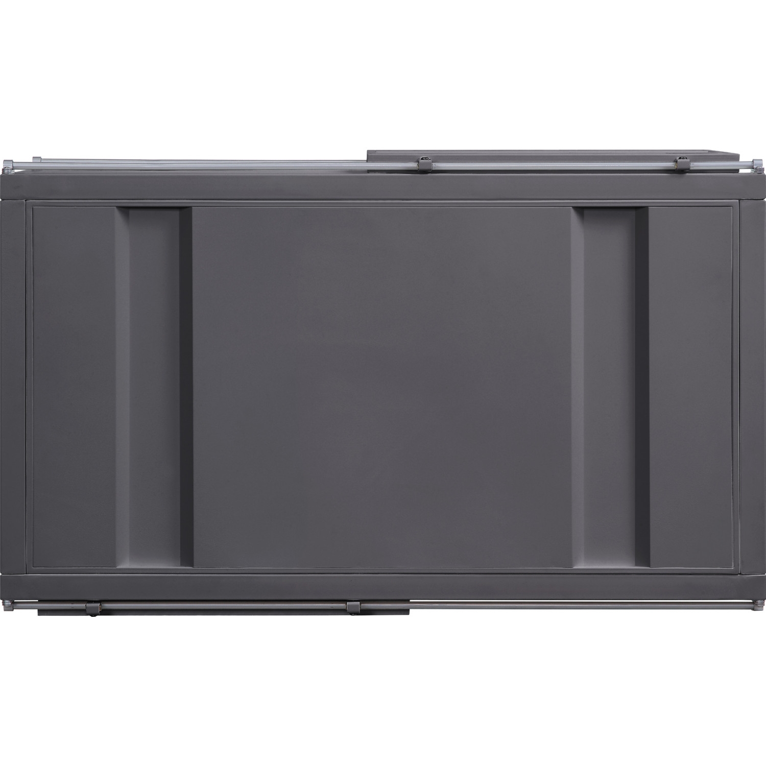 Cargo Metal Rectangular Coffee Table w/Sliding Door