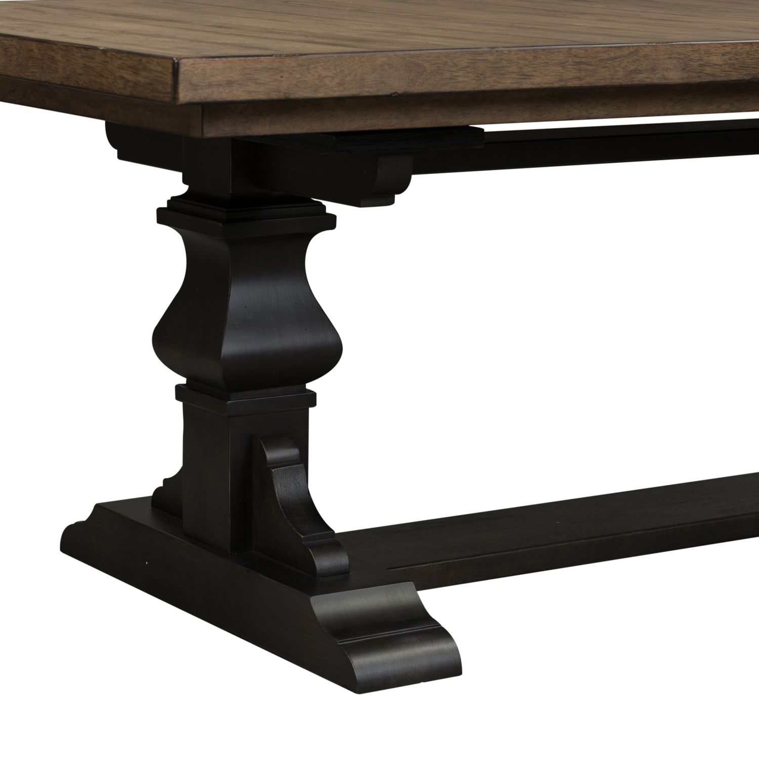Harvest Home Extendable Trestle Dining Room Set | Rustic Wood