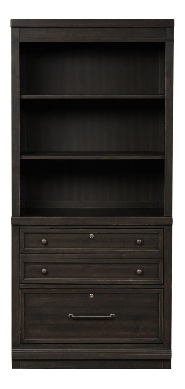 Harvest Home Wood 2-Piece Hutch & 2-Drawer File Cabinet Set