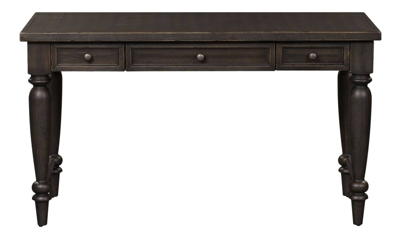 Harvest Home Rectangular Wood 3-Drawer Writing Desk