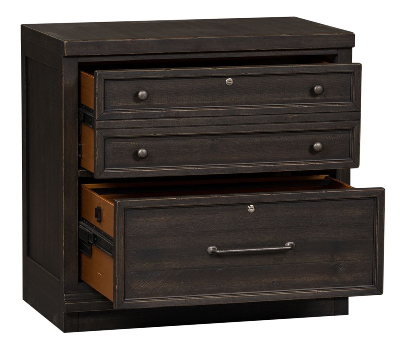 Harvest Home 2-Drawer Bunching Lateral File Cabinet w/Lock