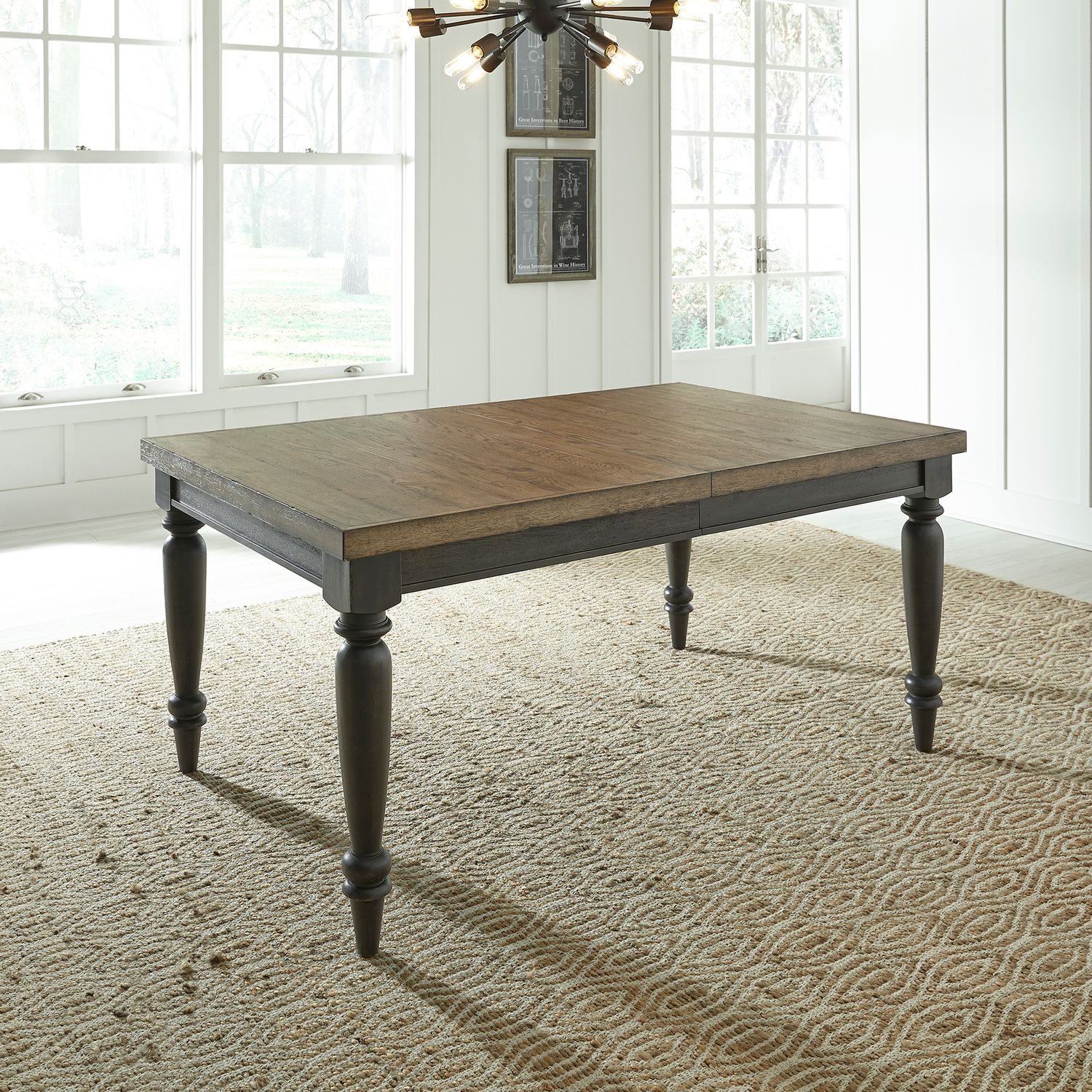 Harvest Home Rectangular Wood Dining Set – Extendable