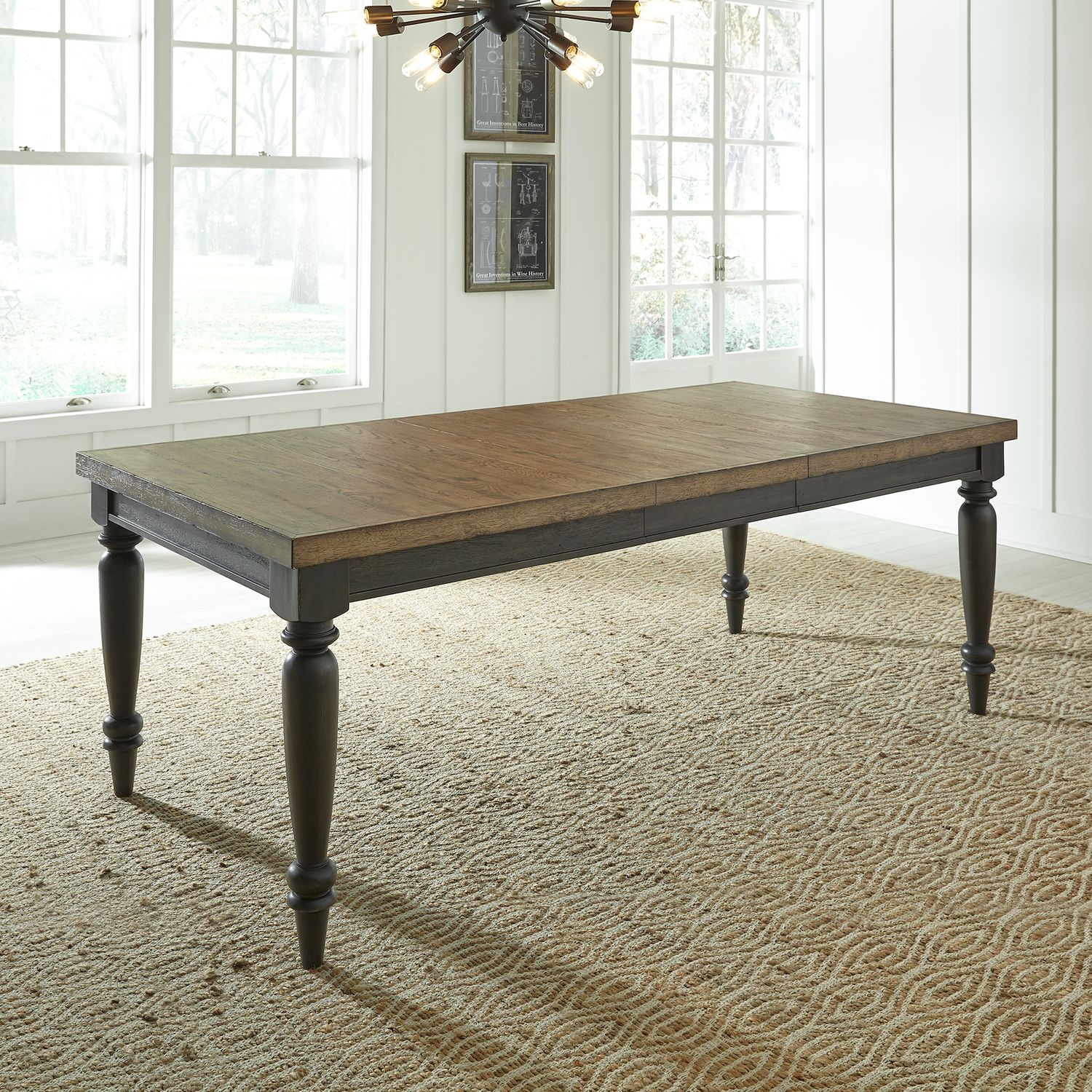 Harvest Home Rectangular Wood Dining Set – Extendable