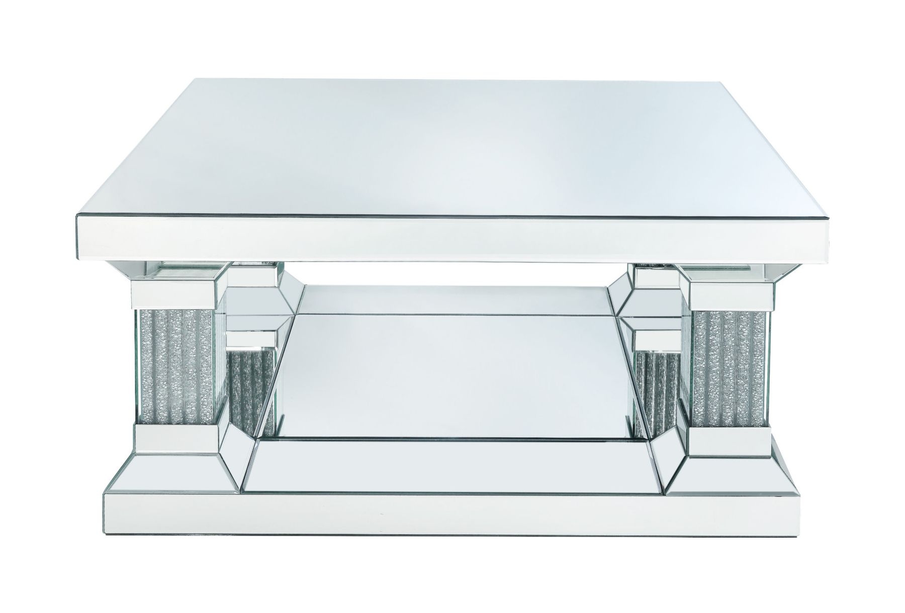 Caesia Mirrored/Faux Diamonds Coffee Table