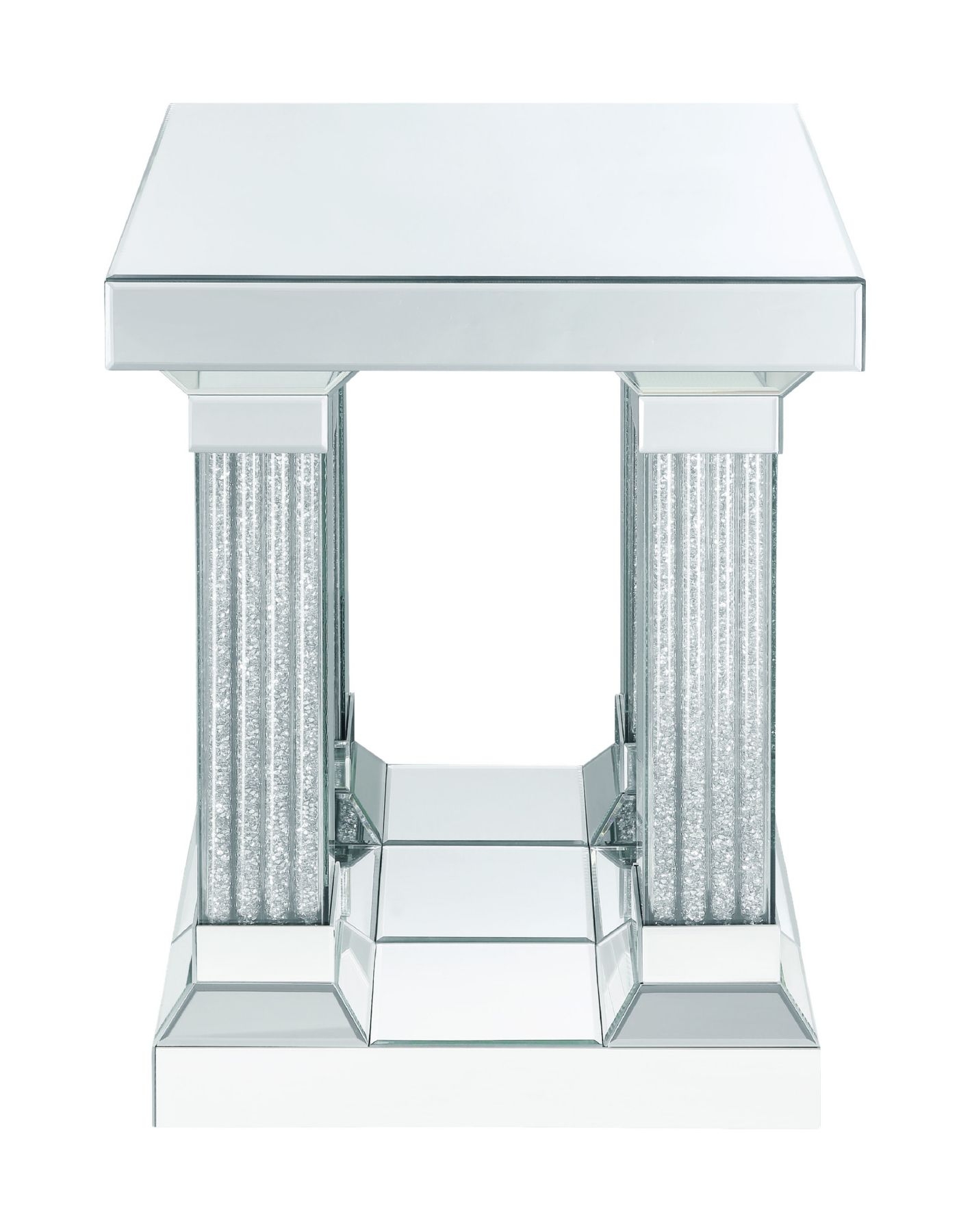 Caesia 87907 Mirrored/Faux Diamonds End Table