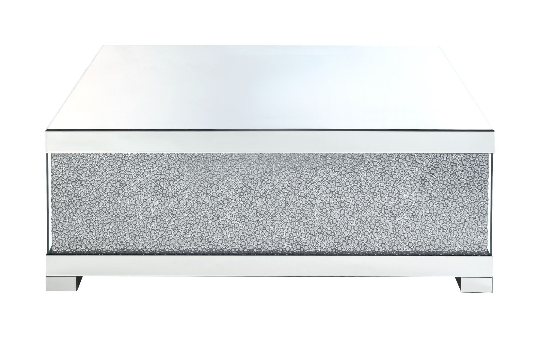 Mallika Mirrored/Faux Crystals Coffee Table