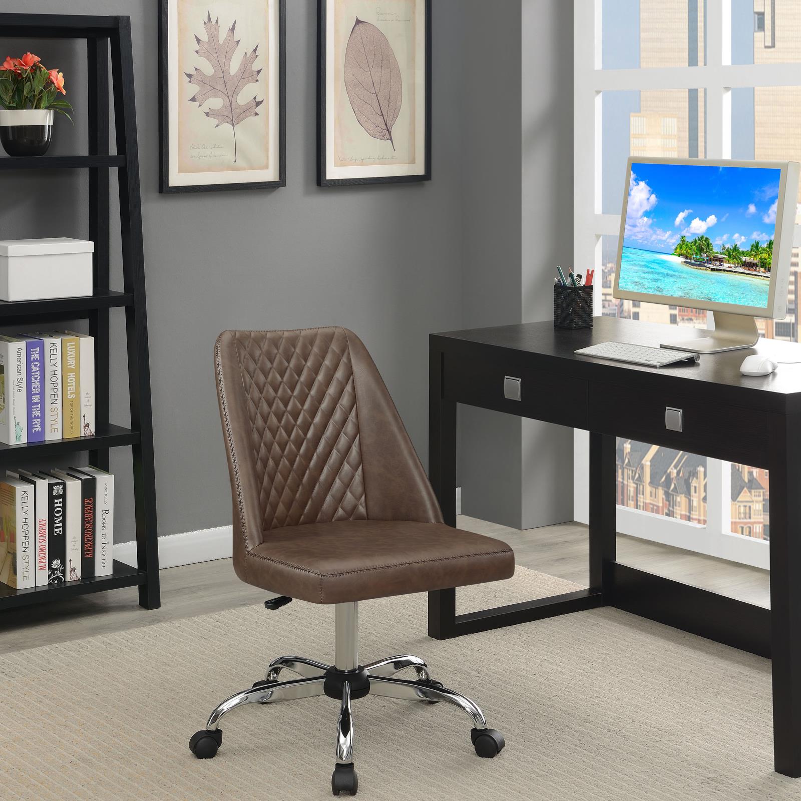 Althea Tufted Back Leatherette Office Chair