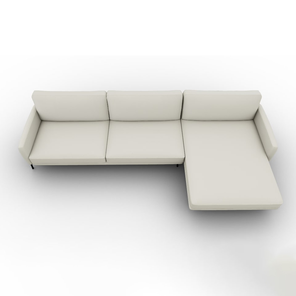 Le Marais Fabric Sofa w/Right Hand Chaise Facing