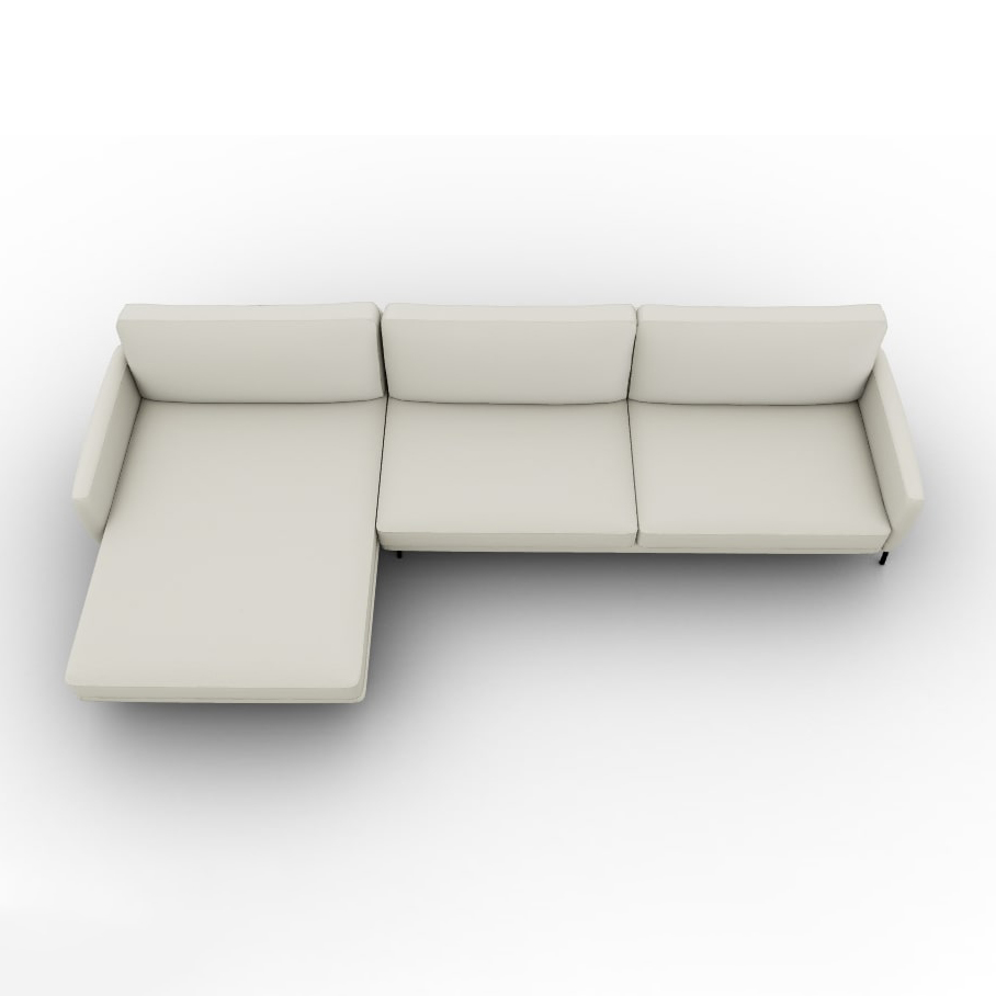 Le Marais Fabric Sofa w/Left Hand Chaise Facing