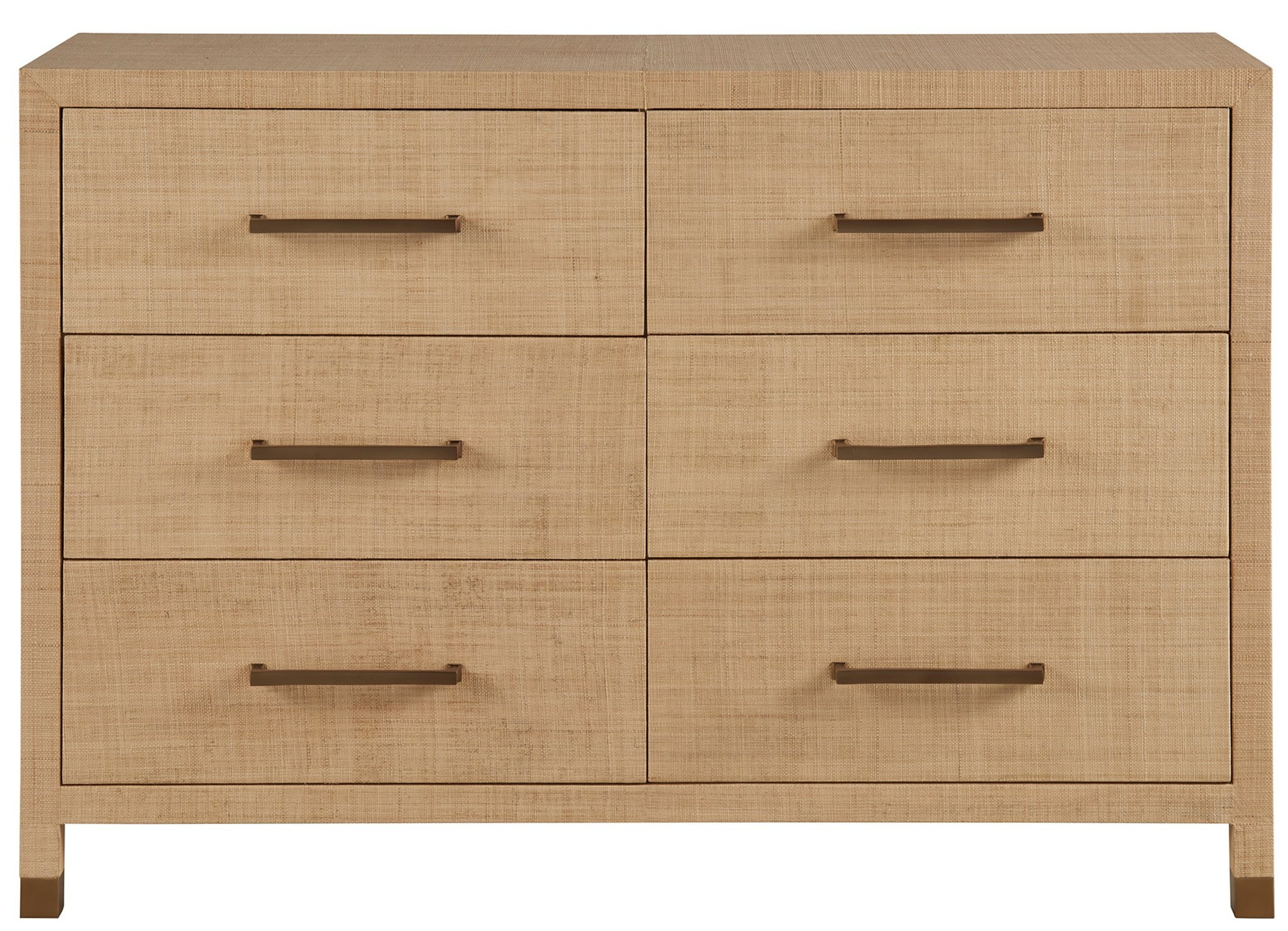Leah Wood Double Dresser w/6 Drawers
